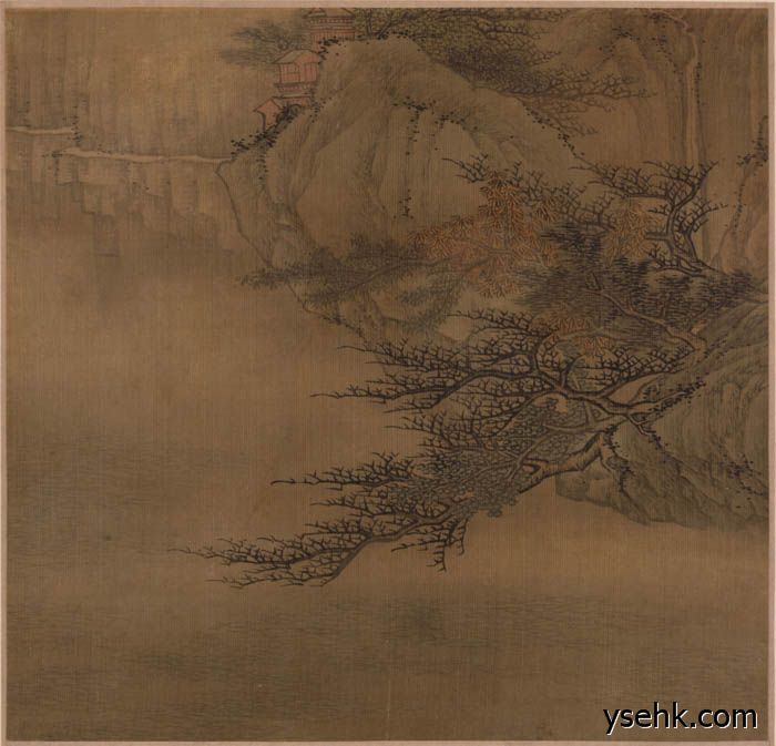 清 高岑 山水册页