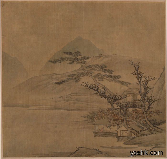 清 高岑 山水册页