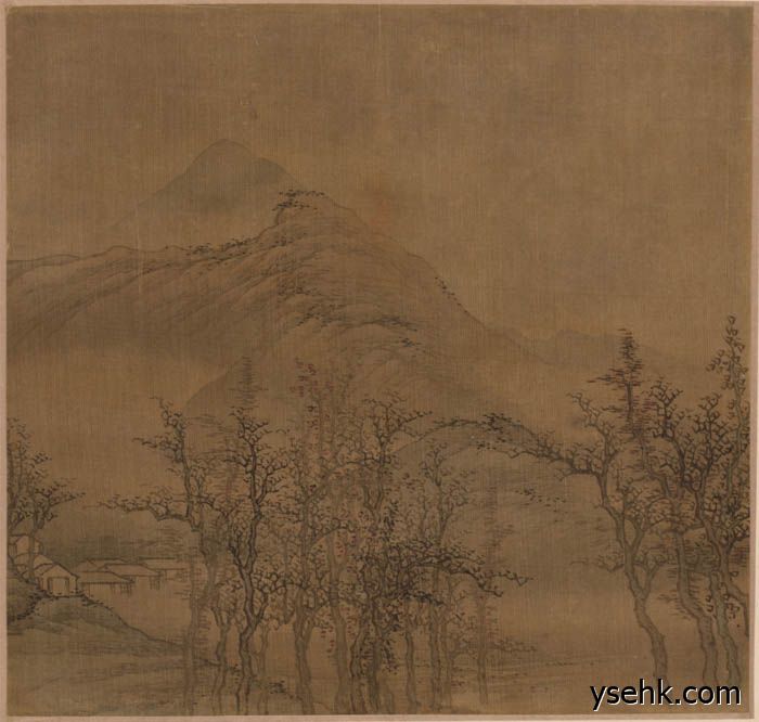 清 高岑 山水册页