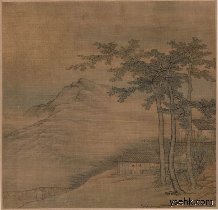 清 高岑 山水册页