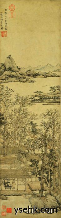 元 王蒙 西郊草堂图轴