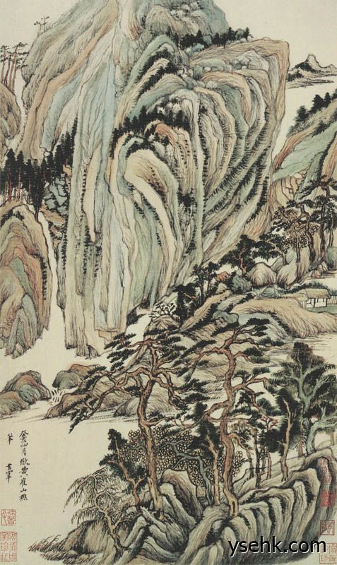 明 董其昌 仿古山水册页