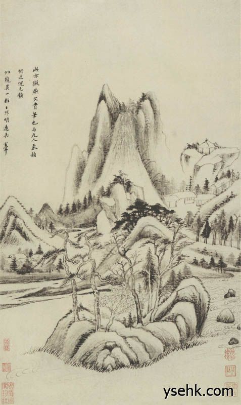 明 董其昌 仿古山水册页