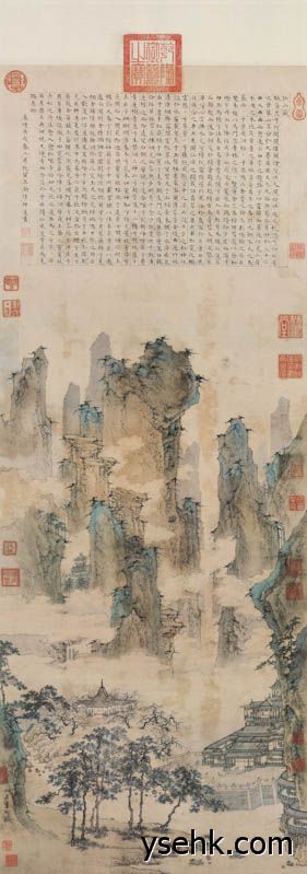 明 仇英 仙山楼阁图