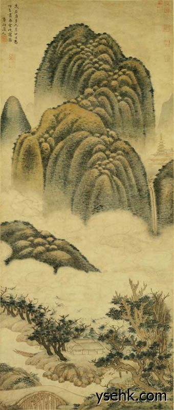 元 高克恭 春云晓霭图轴