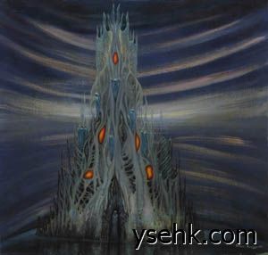 大教堂  布面油画