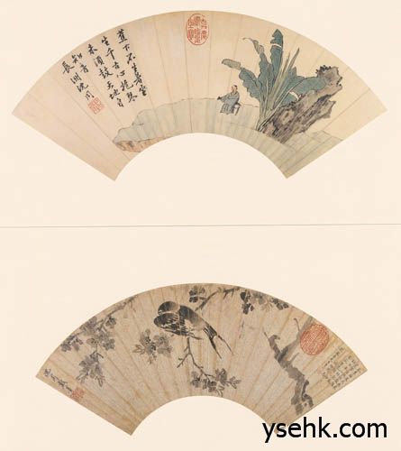 明 扇面精选,扇面复制,高仿复制画