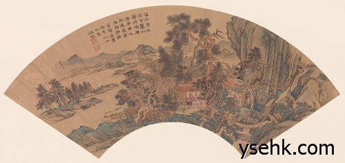 明 扇面画选,扇面复制,高仿复制画
