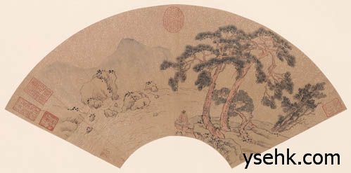 明 扇面画选,扇面复制,高仿复制画