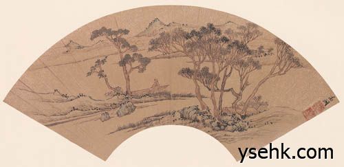明 扇面画选,扇面复制,高仿复制画