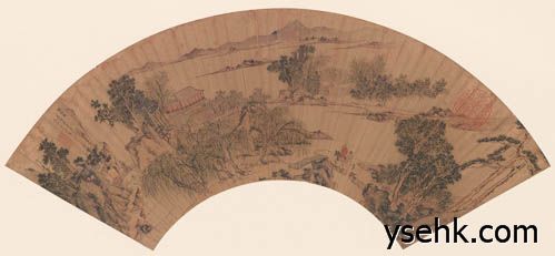 明 扇面画选,扇面复制,高仿复制画