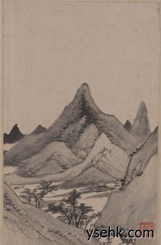 清 山水册,高仿复制画